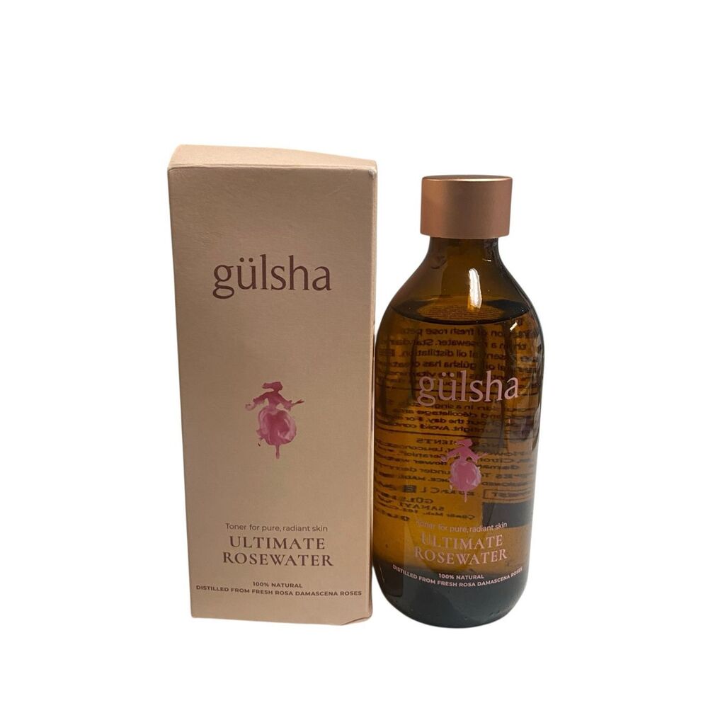 Gülsha Ultimate Rosewater 100% Natural Toner 6.76oz Distilled from Rosa Damascen